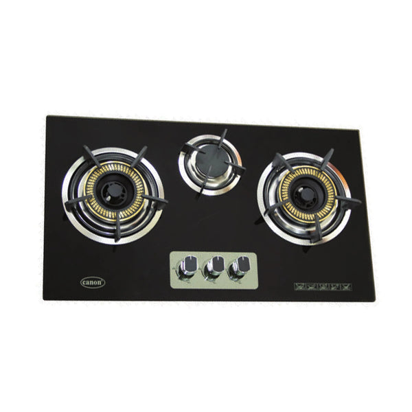 Canon Gas Hobs Black Tempered Glass Panel Model CA-5-19